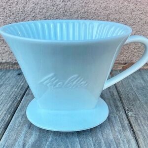Melitta Ceramic Pour-Over Coffee Dripper in White